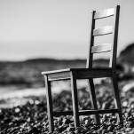 Stuhl an Strand Rügen